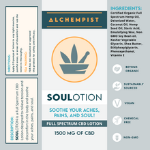 Load image into Gallery viewer, The Alchempist SOULotion - Hemp Topical Cream and Lotion
